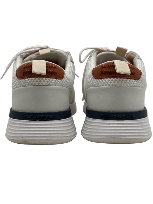 Wolf & Shepherd Shoe Size 9 White Synthetic Solid Sneaker Men's Shoes