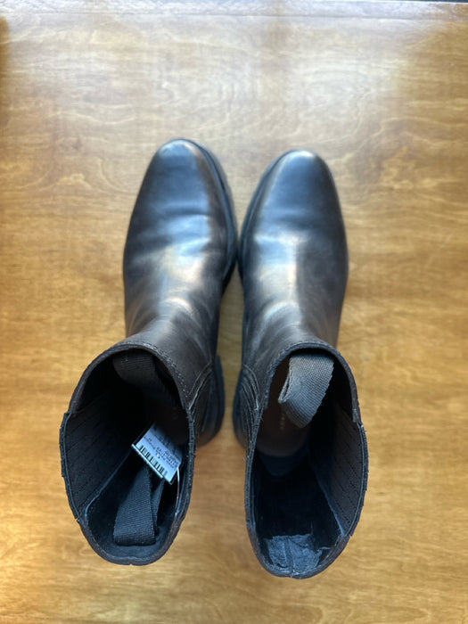 Loeffler Randall Shoe Size 9 Black Leather Rubber Sole Platform Chelsea Boots