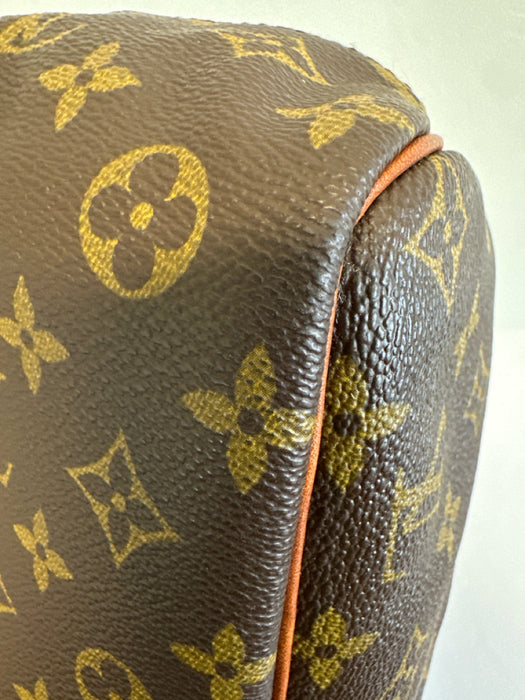 Louis Vuitton Brown Print Coated Canvas Monogram Top Handle Vintage Bag
