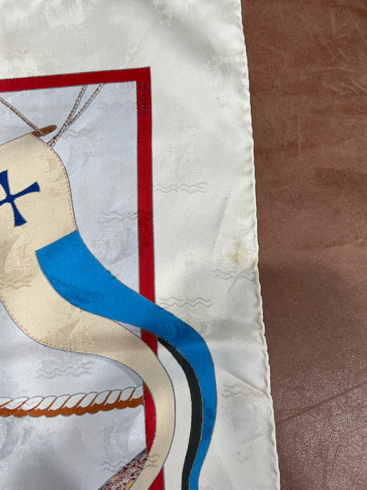 Hermes Multi Silk Christphe Colombus Decouvre L'Ameri By Carl De Parcevaux scarf