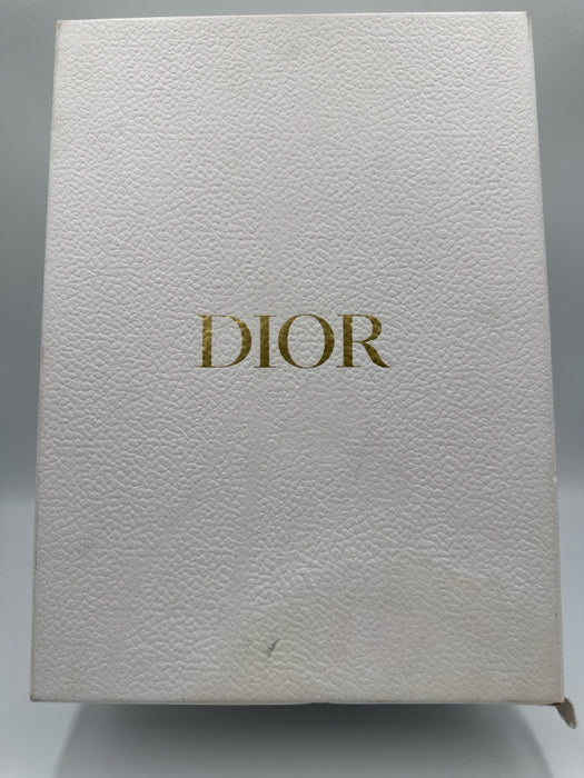 Dior Shoe Size 38 Grey & White Synthetic & Leather Lace Up Chelsea Knit Sneakers