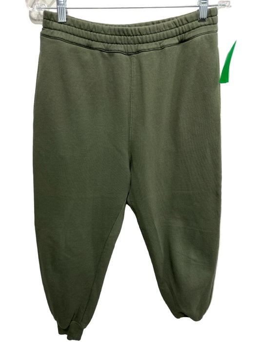 Alexander McQueen Size 38 Khaki Green Cotton Long Sleeve graphic Jogger Pant Set