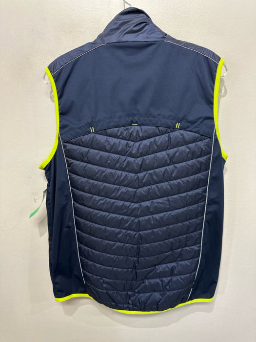 Porsche Size XS Navy Synthetic Solid Vest Men's Jacket