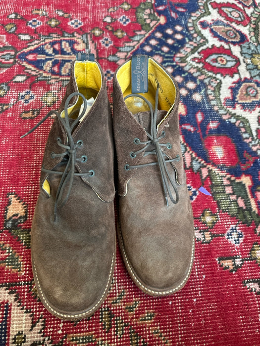 Shoe Size 10.5 AS IS Brown Suede Lace Up Men's Boots