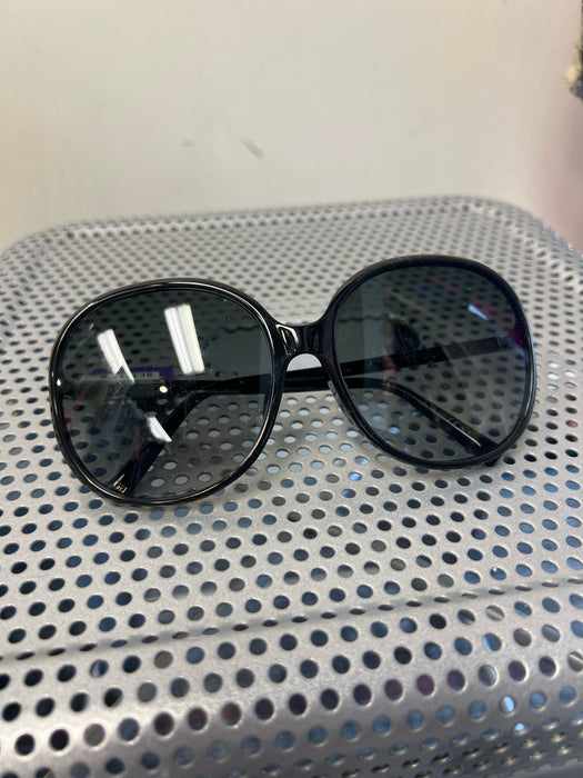 Givenchy Black Acetate Logo Gradient Lens Oversized Sunglasses
