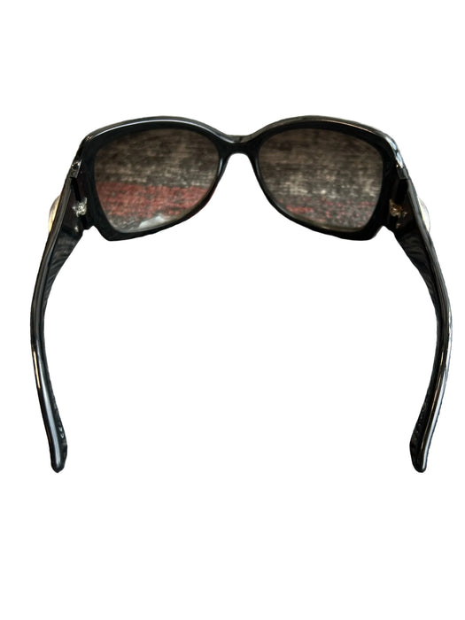 Gucci Black Acrylic Thick frame Logo Gradient Lens Sunglasses