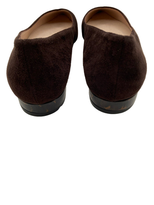 Scarlett Chase Shoe Size 6 Chocolate Brown Suede Pointed Toe Low Heel Flats