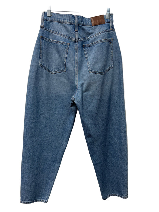 Madewell Size 28 Med Light Wash Cotton Blend 5 Pocket zip fly High Waist Jeans