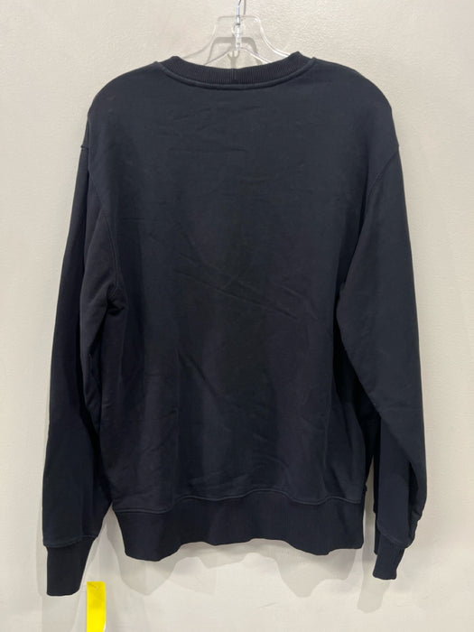 Helmut Lang Size M Black & White Cotton Crewneck Men's Sweatshirt