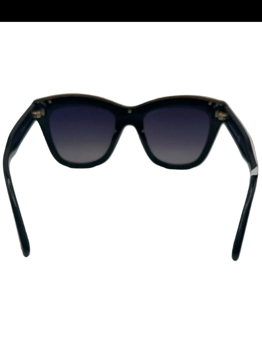 Tom Ford black & gold Acetate & Metal Cat Eye Gold detail Sunglasses