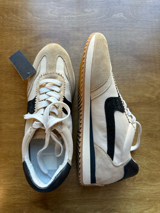 Dolce Vita Shoe Size 8.5 Tan & black Suede Lace Up Athletic Sneakers