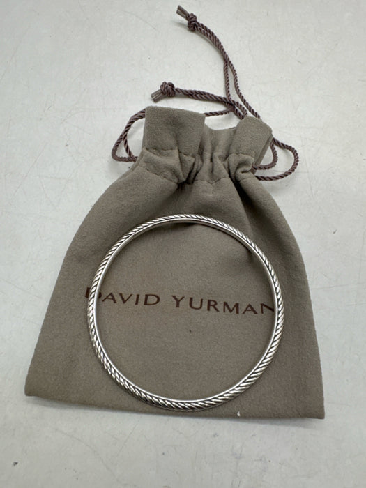 David Yurman Silver 925 Sterling Silver Twisted Cable Bracelet