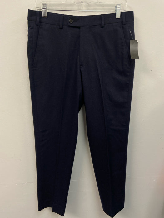 Sid Mashburn Size 30 Blue Wool Solid Dress Men's Pants