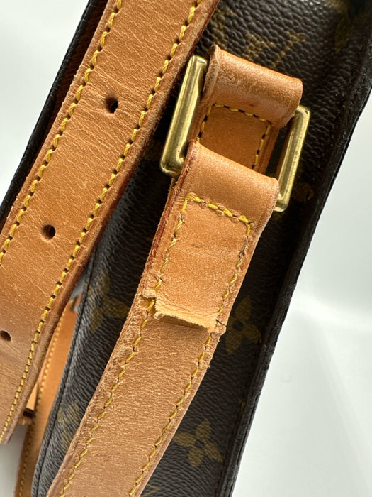 Louis Vuitton Brown Coated Canvas Monogram Flap Top Adjustable Strap Bag