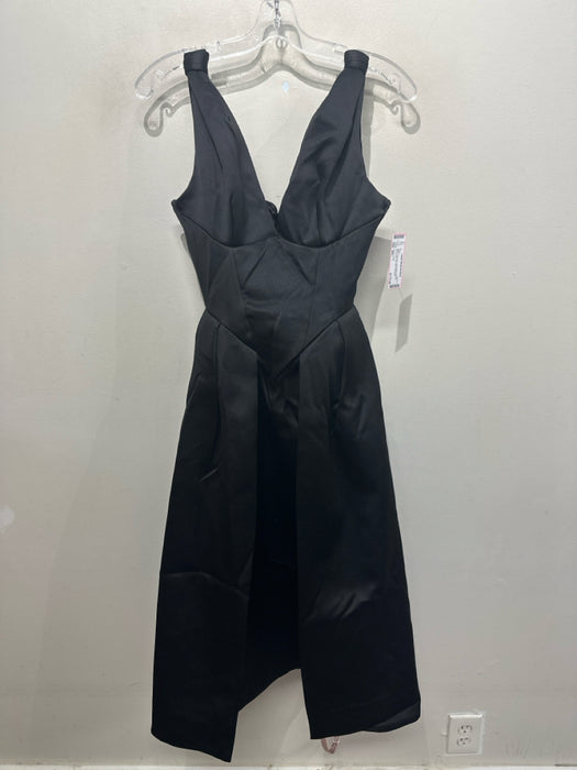 House of CB Size XS / S Black Polyester Sleeveless Pleated Knot Detail Dress