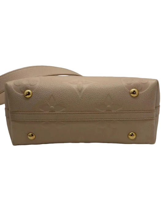 Louis Vuitton Beige Leather Embossed Monogram Empreinte Pouch Inc. Bag