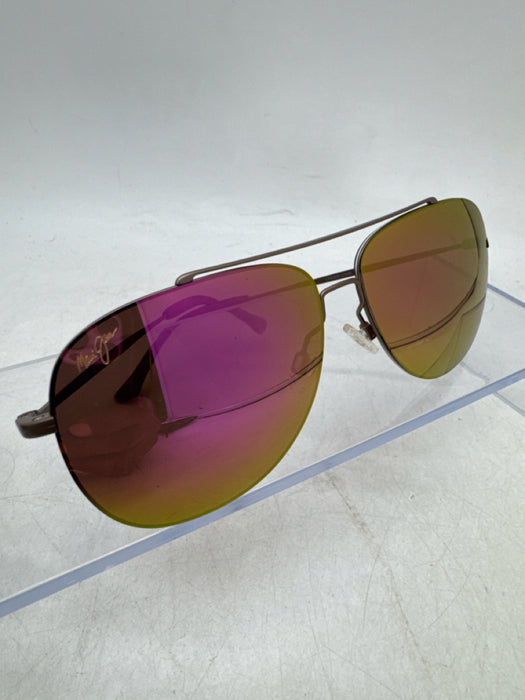 Maui Jim Rose Gold Metal Aviator pink lens Sunglasses