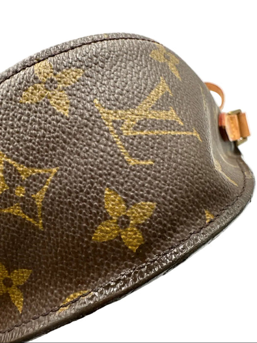 Louis Vuitton Brown Coated Canvas Monogram Flap Top Adjustable Strap Bag