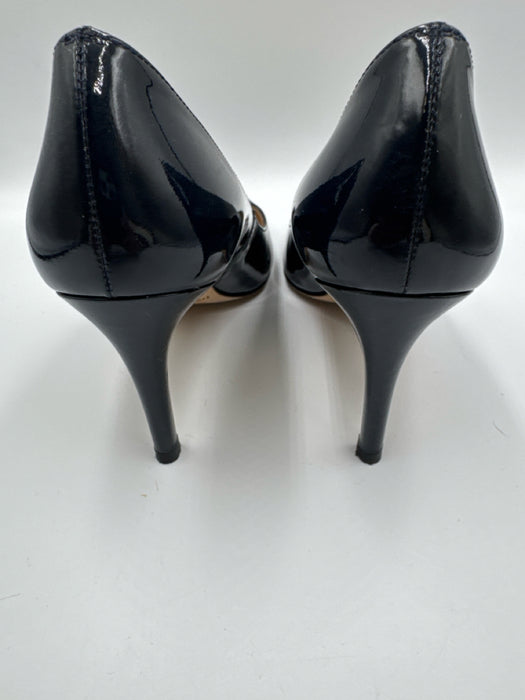 LK Bennett Shoe Size 39 Black Patent Leather Pointed Toe Stilletto Pumps