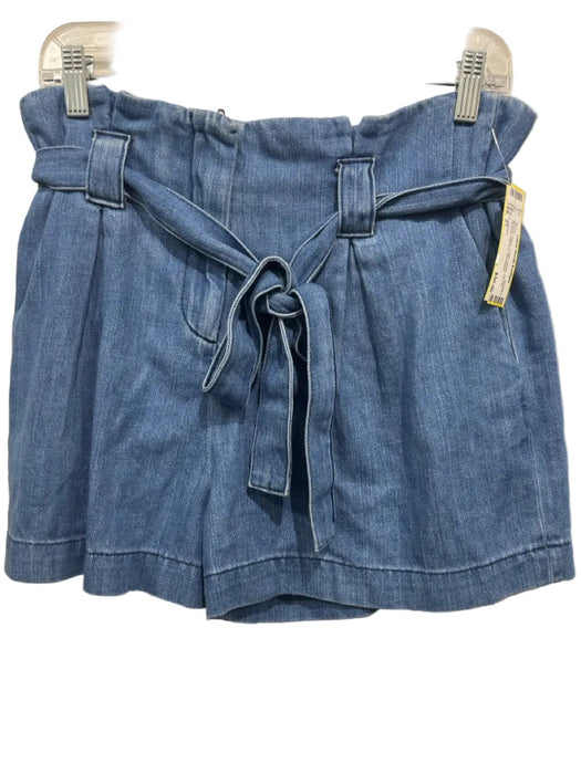 L'agence Size 27 Medium Wash Cotton Denim Zip Fly Pockets Belt Incl. Shorts