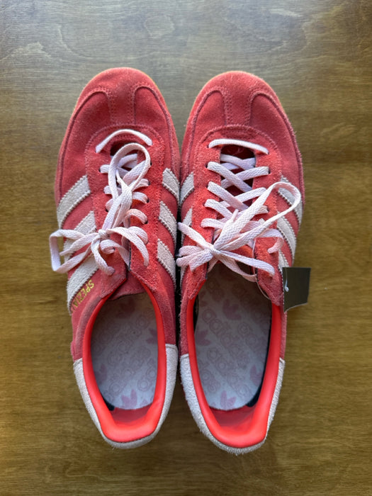 Adidas Shoe Size 9 Red & Pink Suede Lace Up Athletic Sneakers