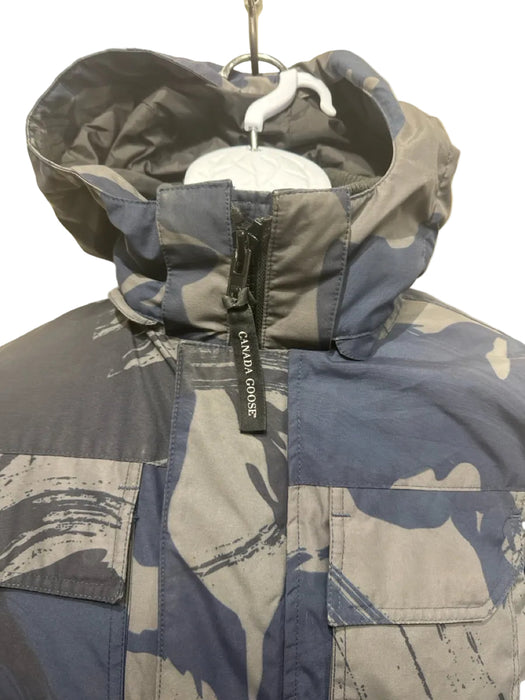 Canada Goose Size S Black & Multi Polyester Camo Zipper Men's Jacket