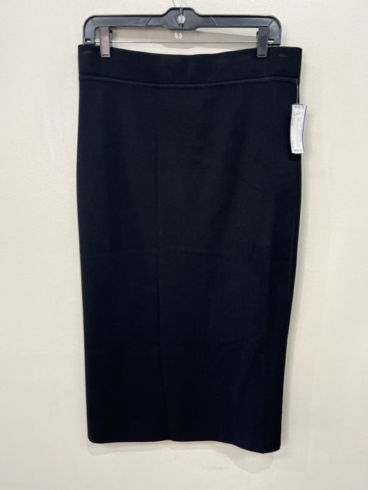 Michael Kors Size Large Black Maxi Knit Elastic Waist Skirt