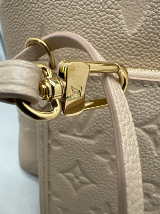 Louis Vuitton Beige Leather Embossed Monogram Empreinte Pouch Inc. Bag