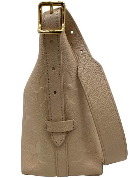 Louis Vuitton Beige Leather Embossed Monogram Empreinte Pouch Inc. Bag