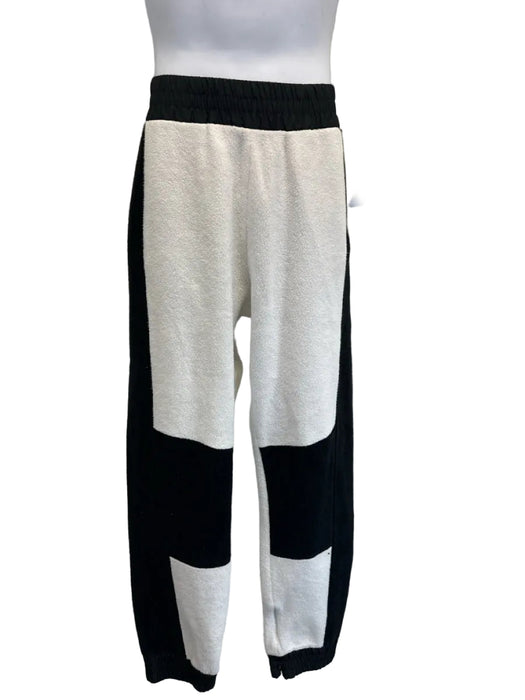 Fendi Size M Black & White Cotton Blend Sweatpants Men's Pants