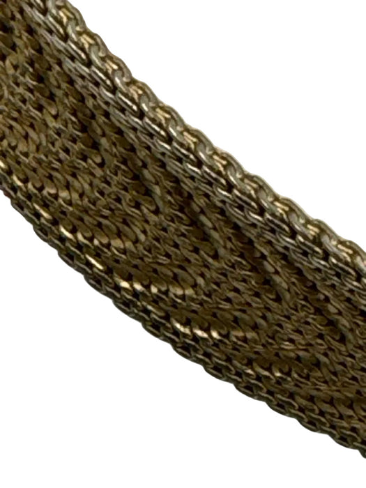 Christian Dior Gold Tone Metal Folding Clasp Costume Bracelet