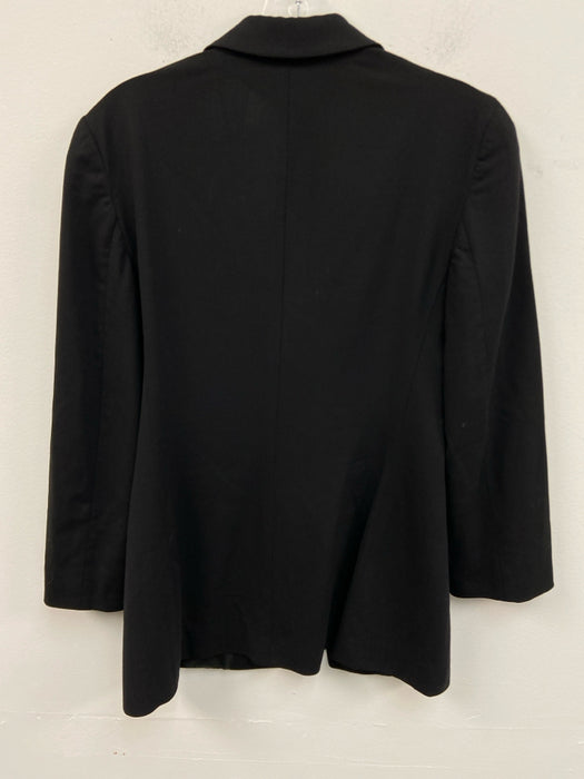 Giorgio Armani Size 36 Black Wool Blend Button & Zip Straight Leg Pant Set