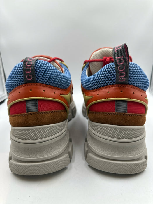 Gucci Shoe Size 12 Orange & Multi Synthetic Laces Men's Shoes