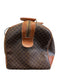 Labels Resale Boutique vintage Celine monogram coated canvas weekender duffle bag in brown with leather trim