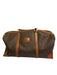 Labels Resale Boutique vintage Celine monogram coated canvas duffle weekender bag in brown and dark brown