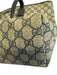 Labels Resale Boutique Gucci navy blue and beige Guccissima coated canvas tote bag with leather trim