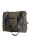 Labels Resale Boutique vintage Gucci Guccissima canvas and leather shoulder tote bag in dark brown and black