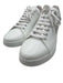 Labels Resale Boutique Mulberry white and pink leather low top lace-up sneakers with perforated floral side detail